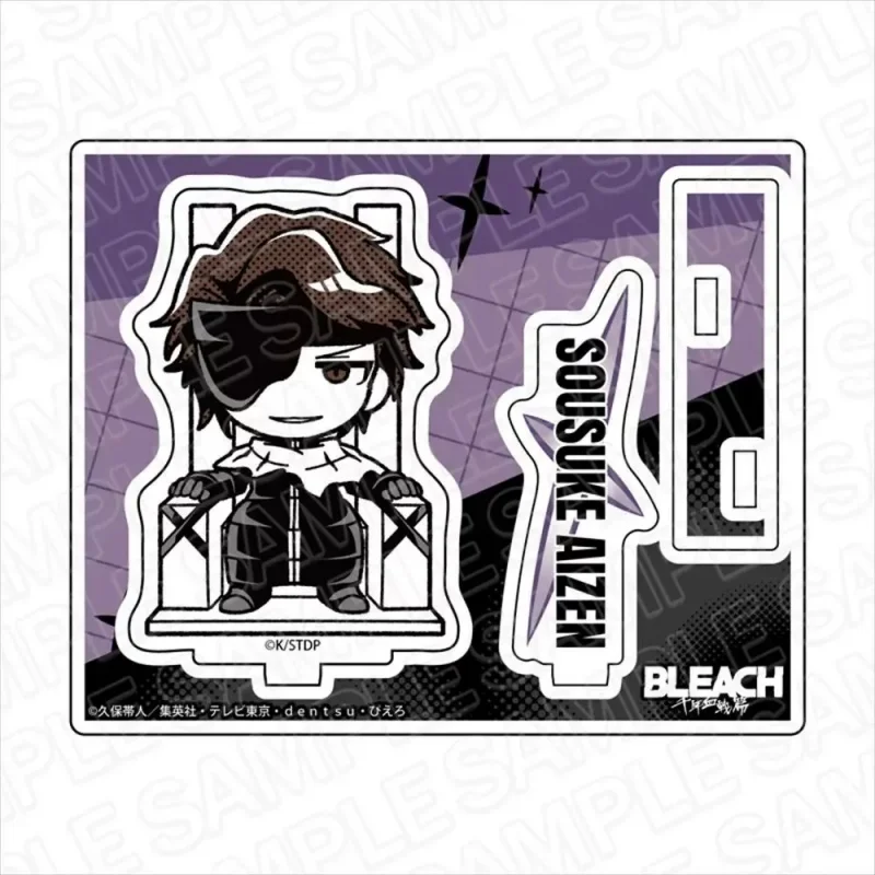 Фото Аниме BLEACH: Тысячелетняя кровавая война ‌   Акриловая подставка 10 см с фигурками Джуширо Укитаке и Йхвача, настольное украшение, брелок, декоративные фигурки №5