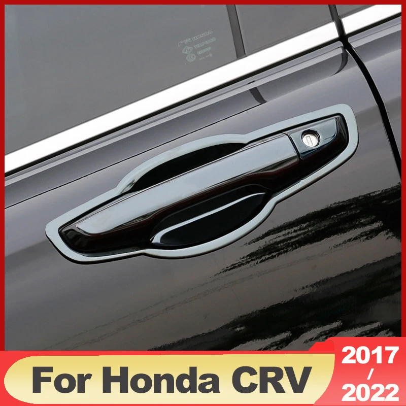 

Car Door Bowl Case Handle Sticker For Honda CRV 2017 2018 2019 2020 2021 2022 Stainless Steel Exterior Modification Accessories