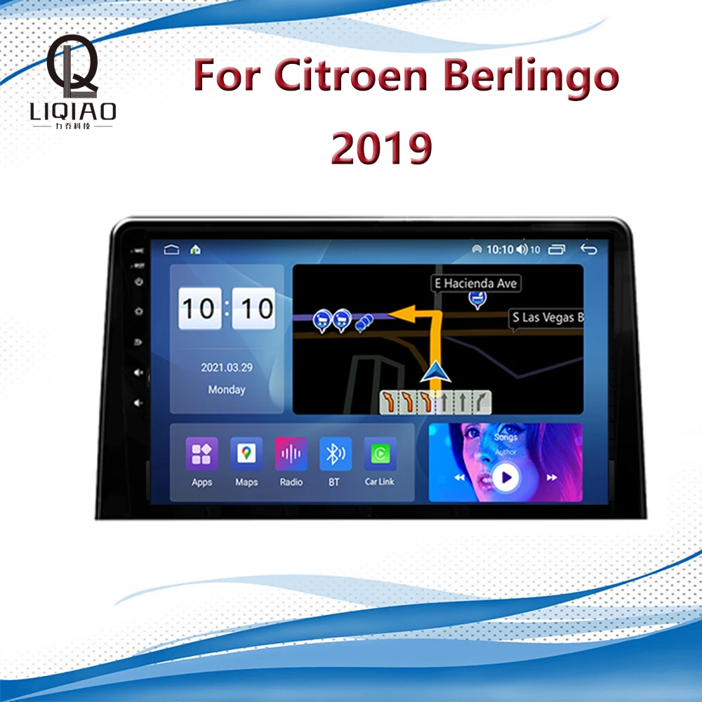 

2din Car Multimedia Video Player For Citroen Berlingo 2019 Android 11 Navigation GPS QLED 1280*720 Touchscreen BT Bluetooth USB