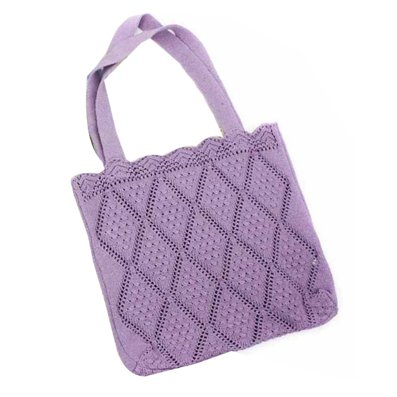 Модные сетчатые вязаные крючком сумки на ремне повседневная сумка-бродяга