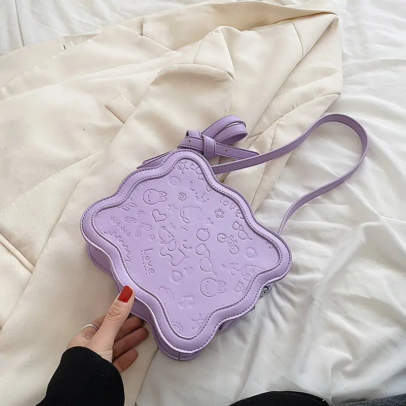 Women's Messenger Bag New High Quality Handbag Fashion Adjustable Shoulder Bag PU Cute Mini Exquisite Purse Storage Bag