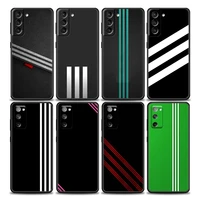 fashion brand stripes phone case for samsung galaxy s7 s8 s9 s10e s21 s20 fe plus ultra 5g soft silicone