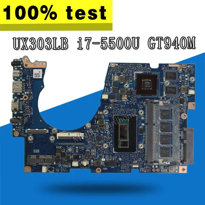 

С детской материнской платой 4 Гб GT940M UX303LN для ноутбука Asus UX303LB UX303LNB UX303LN UX303L U303L, материнская плата UX303LN