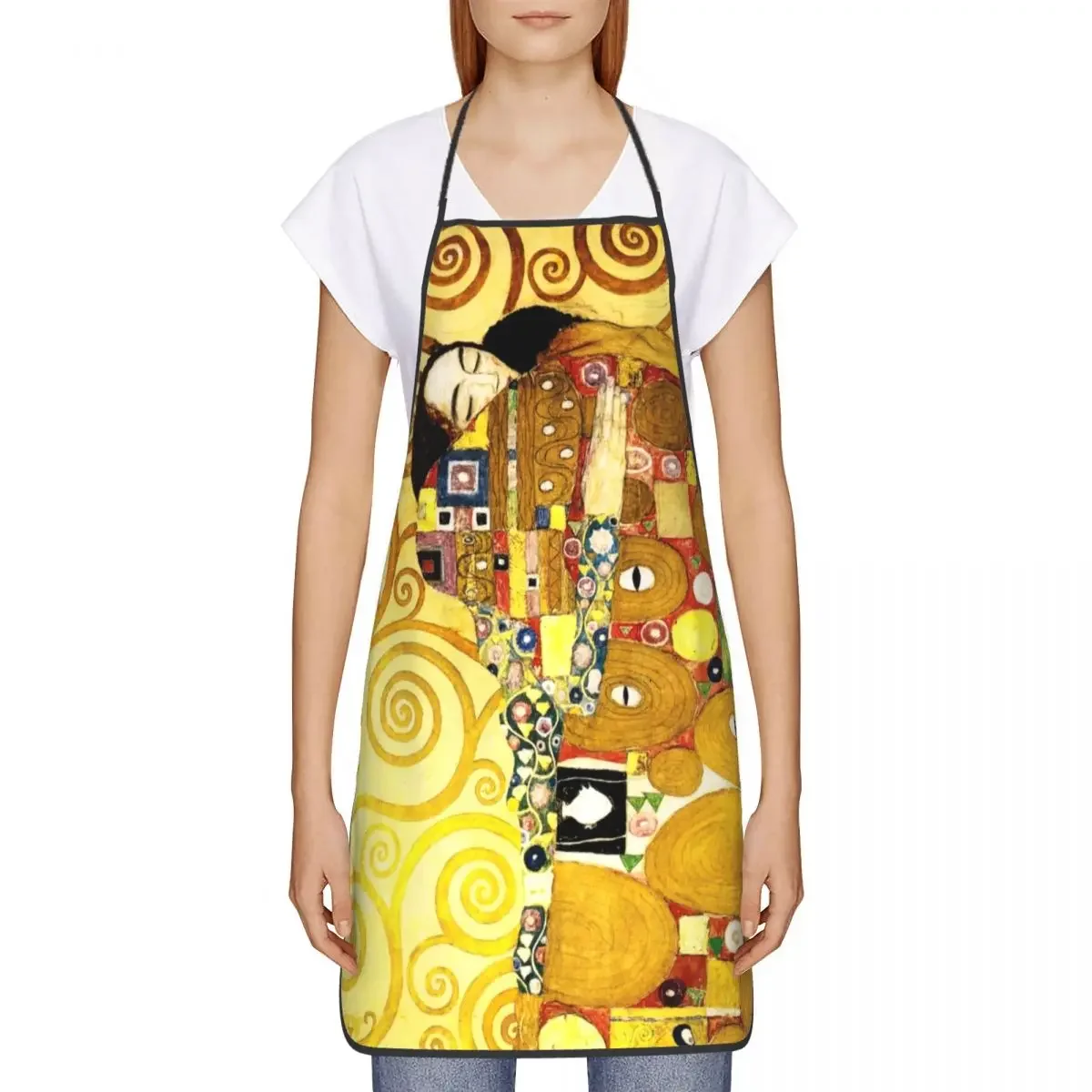 Кухонный Фартук Gustav Klimt для женщин и мужчин унисекс нагрудник художественный