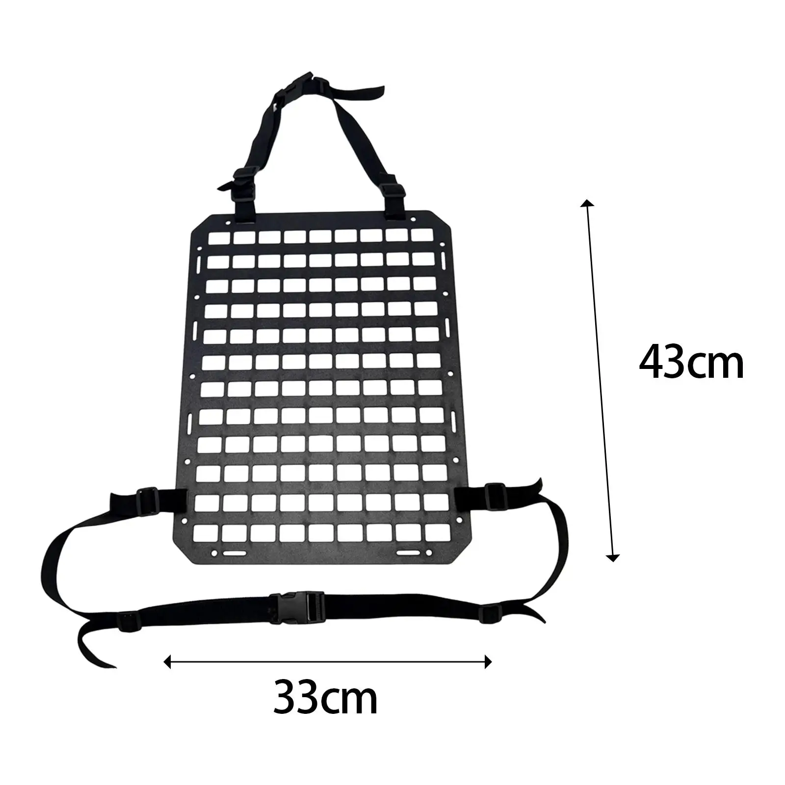 

Molle Panel for Vehicles Easy to Install Accessory Storage Rack Car Seat Panel Board Large Capacity Practical for Auto Most Car