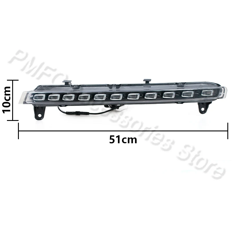 PMFC LED DRL Daytime Running Lights Turn Signal Light Daylight 12V White For Audi Q7 2007 2008 2009 Fog With Yellow |