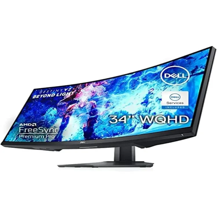 Изогнутый игровой монитор Dell 34-дюймовый изогнутый с частотой обновления 144 Гц