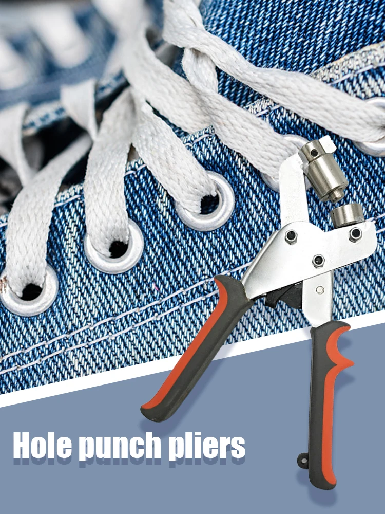 

Набор отверстий 501 шт., инструмент для перфорации кожи, портативный набор плоскогубцев для люверсов с 500 Металлическими Люверсами, ручной пр...