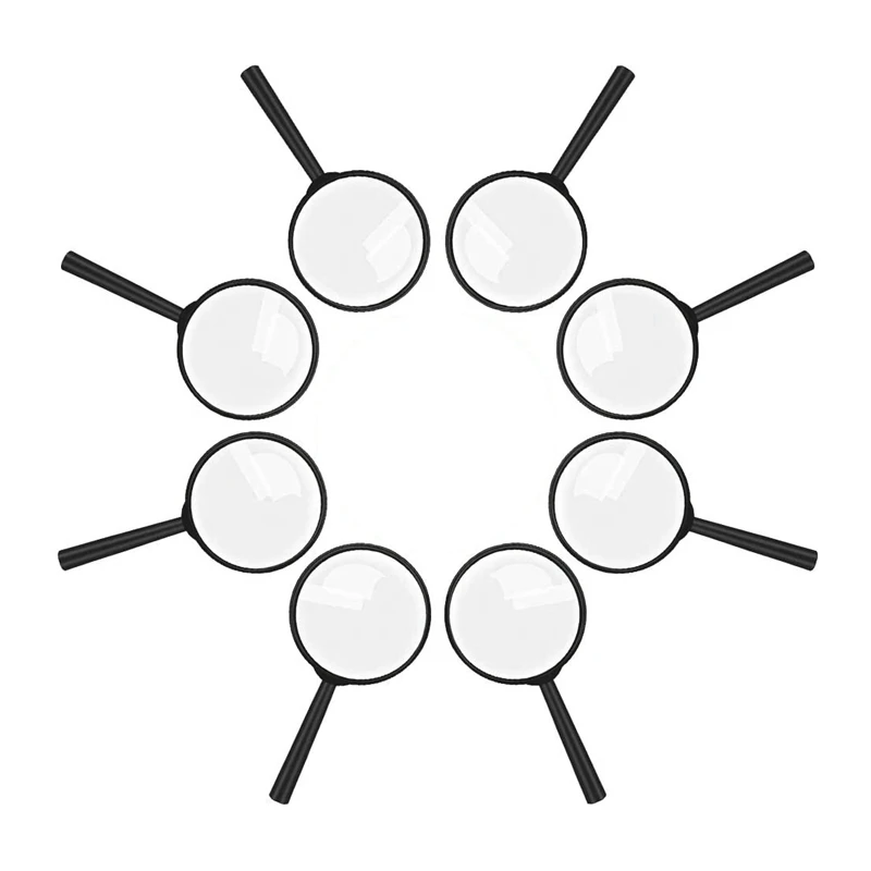 

Лучшее детское увеличительное стекло 8 шт., пластиковое ручное мини портативное увеличительное стекло, маленькие детские лупы, игрушки для ...