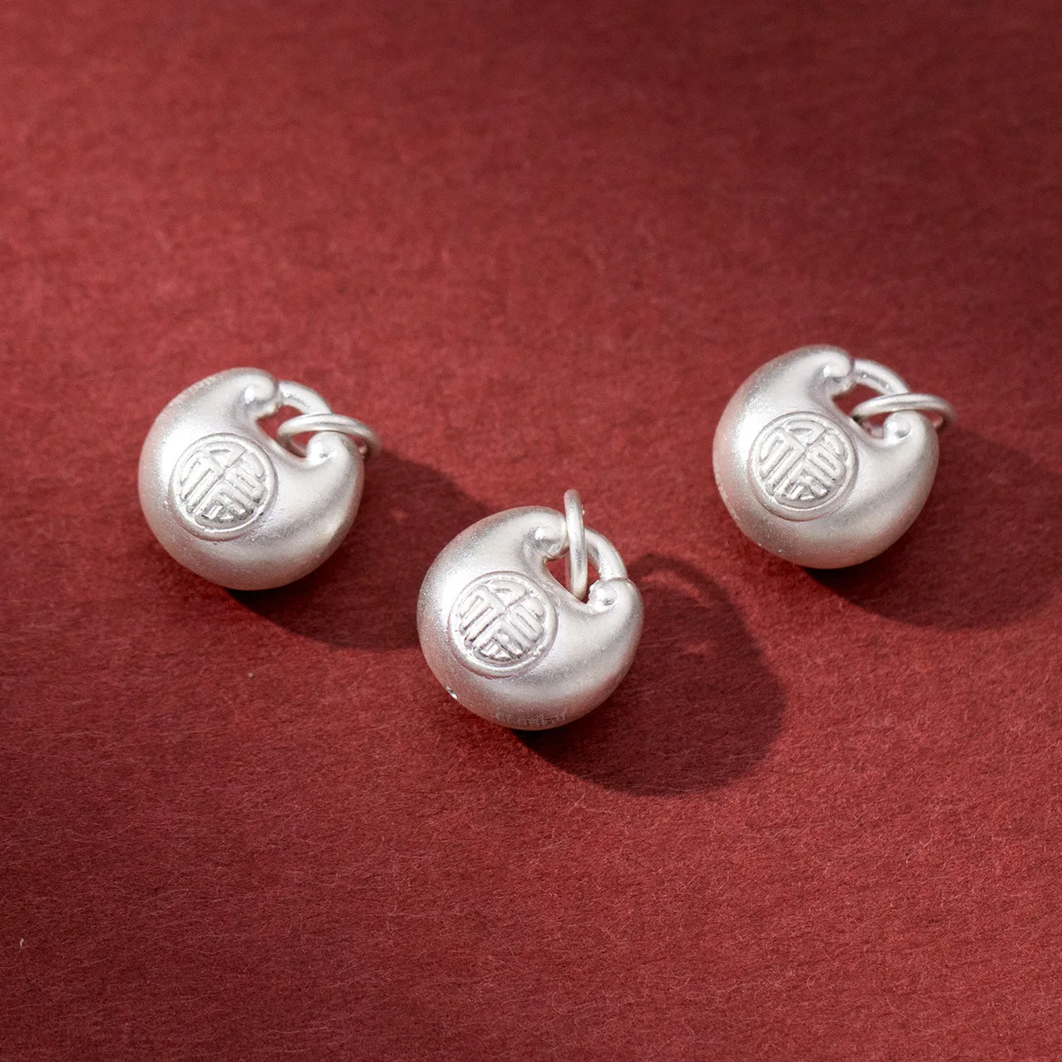 1 шт. 999 Чистое серебро новогодние ювелирные изделия благословения подвески 12 5x12