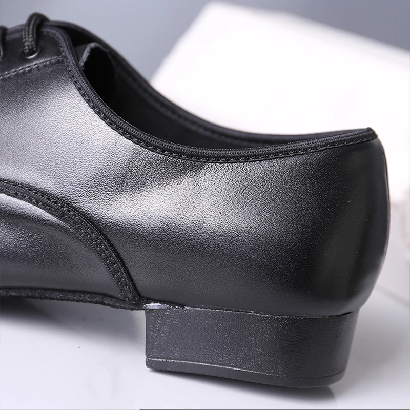 HROYL Ballroom Dance Shoes Genuine Leather Latin Dance Shoes Man Sneakers Jazz Bigger Size Breathable Waltz Salsa Dancing Shoes