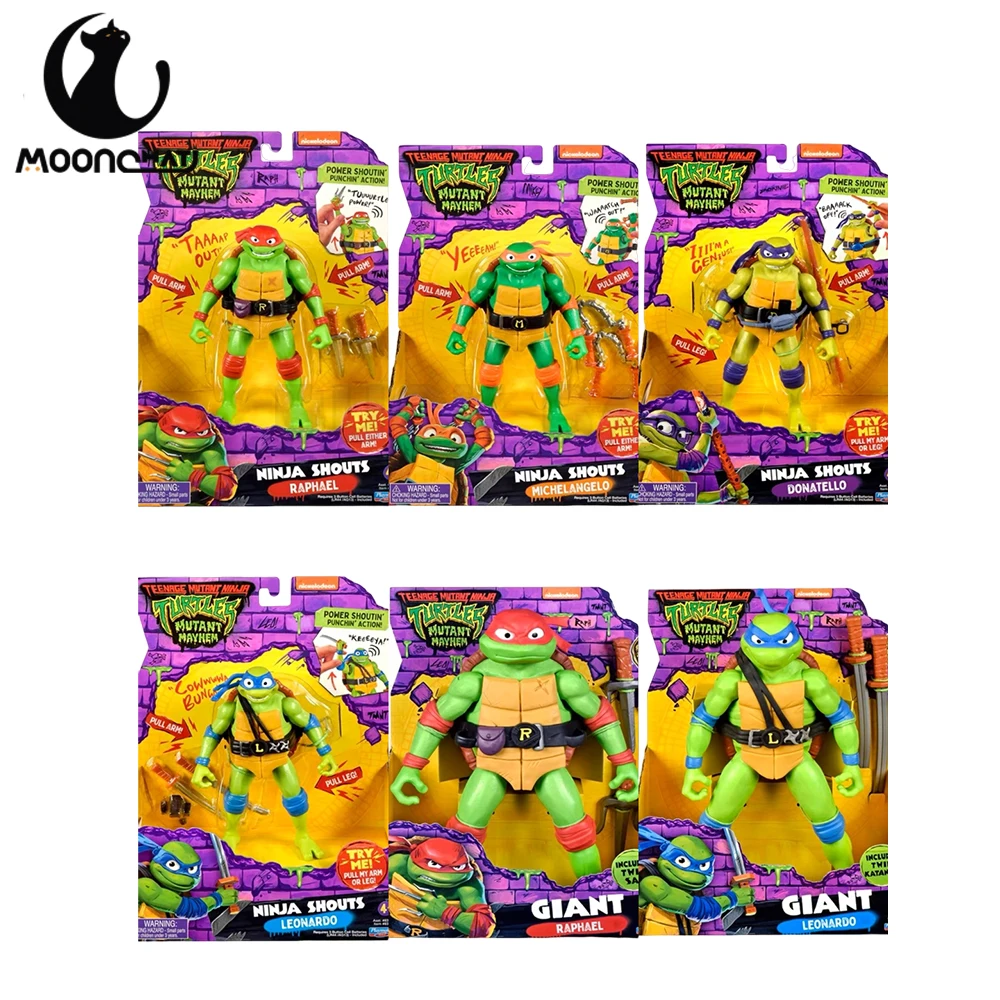 

Ninja Turtle Teenage Mutant Anime Figure Movie Version TMNT Figurine Movable Doll PVC Collection Model Toys Gifts for Children