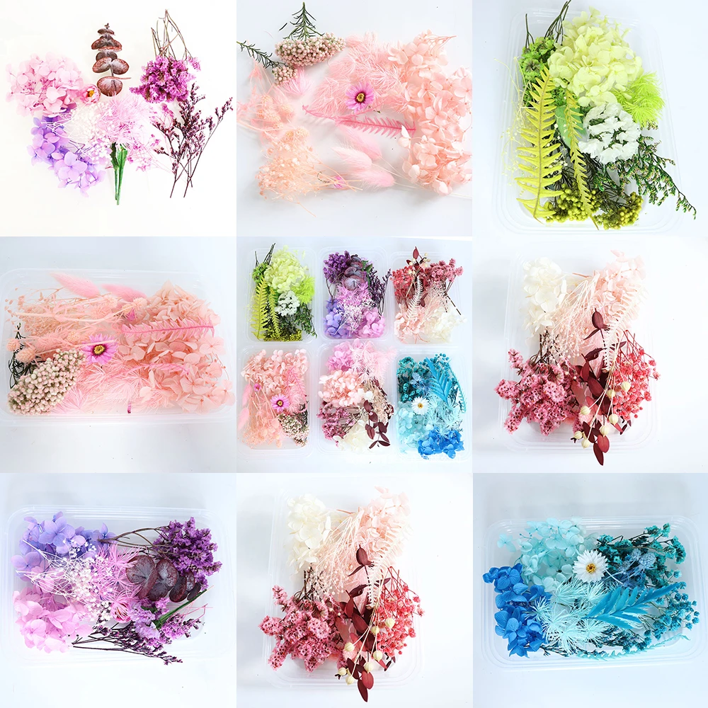 

1Box Real Dried Flowers Silicone Mold Filler Dry Plants UV Epoxy Resin Filling For DIY Resin Decoration Jewelry Craft Making