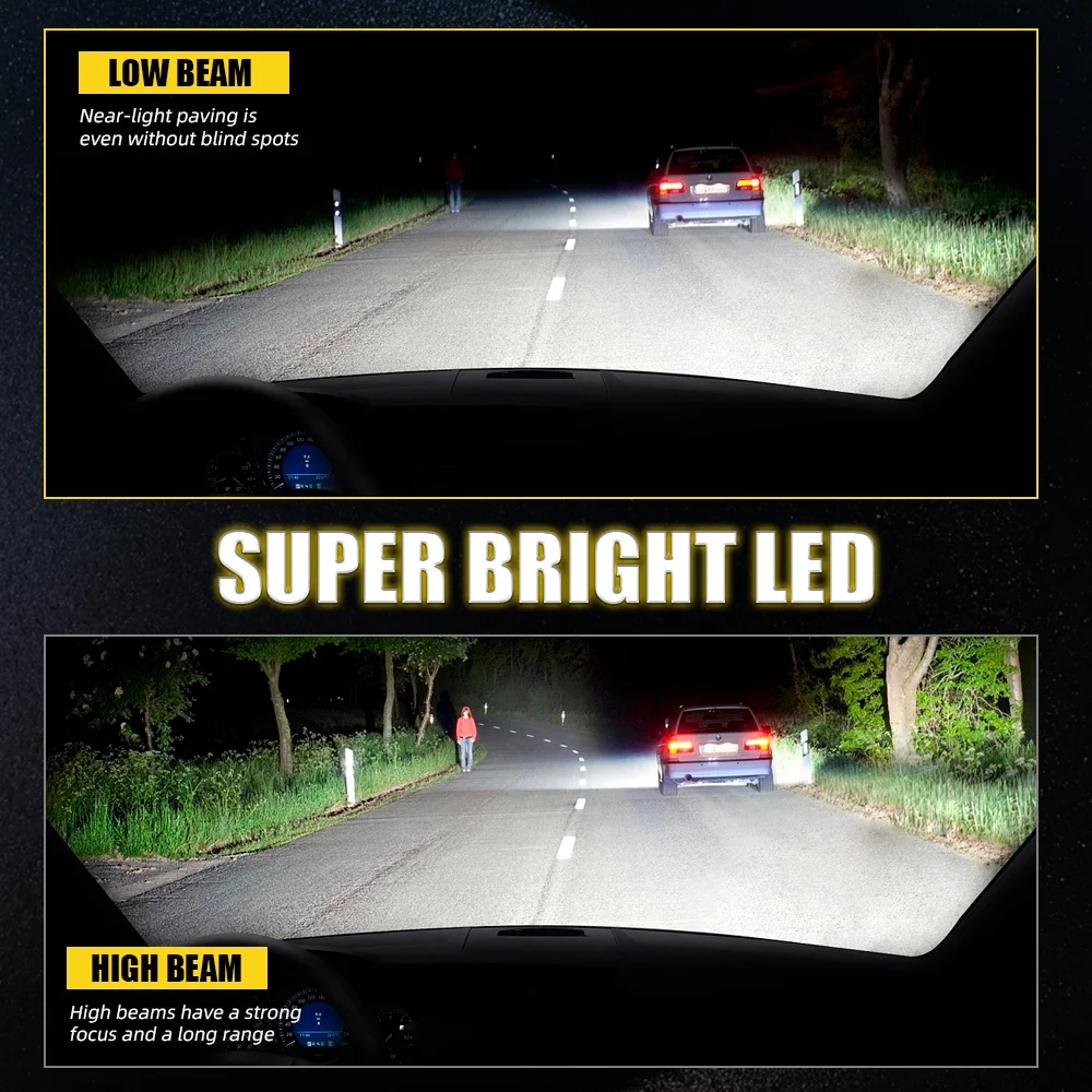 Автомобильная светодиодная лампа для фар D2S D2R D2C D4S D4R D4C 100 Вт Высокая мощность 6000K