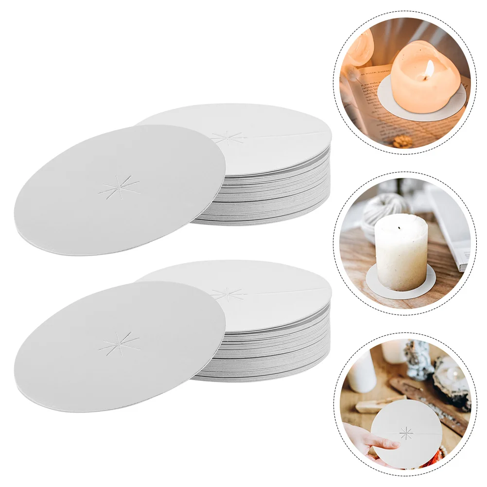

45Pcs Drip Protectors for Devotional Candles Holder Discs Church Service Drip Protector