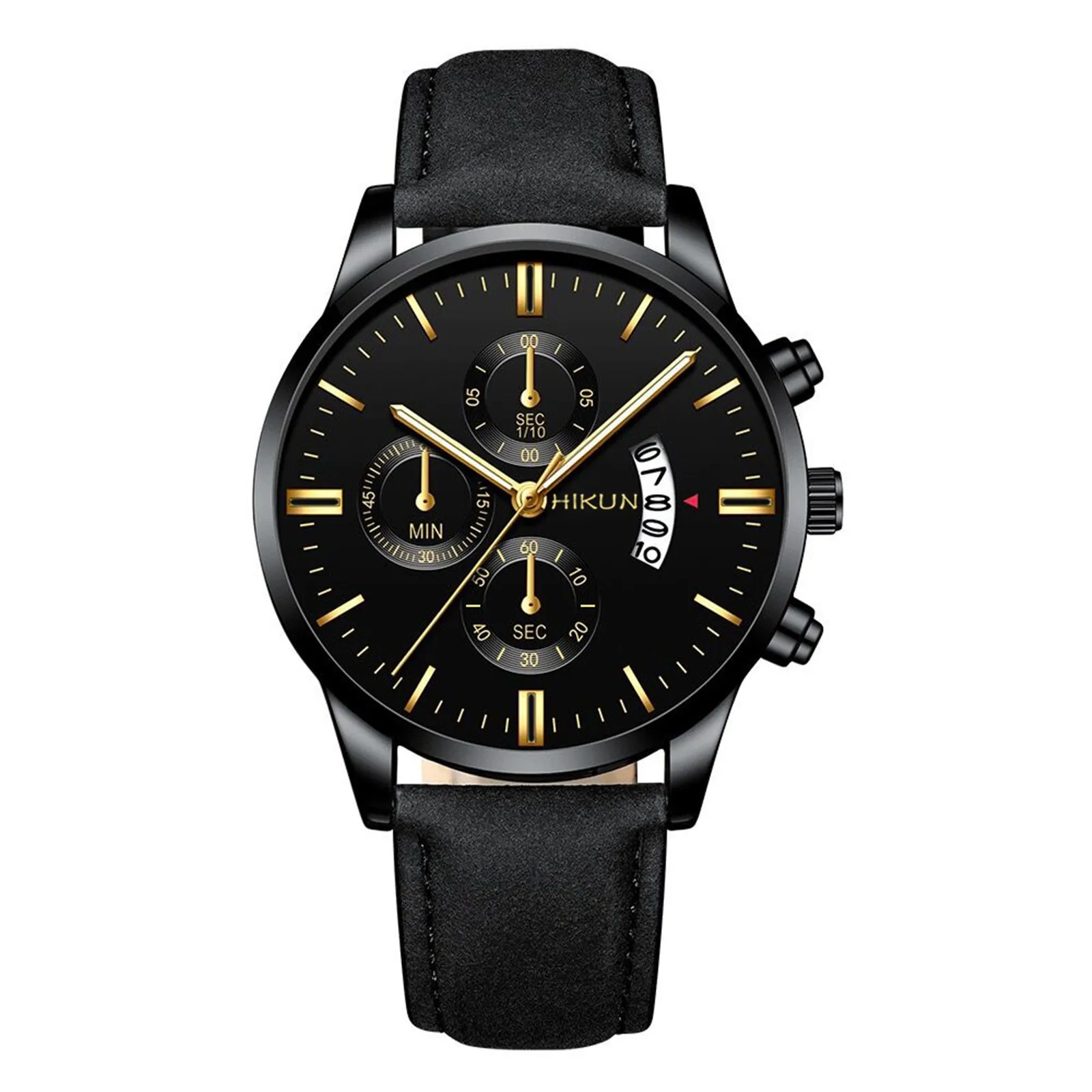 

2022 New Stylish Blue Ray Men Wrist Watch Faux Leather Watchband Luxury Quartz Casual Clock Relogio Masculino Zegarek Damski