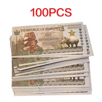 100pcslot zimbabwe one zettalilion dollars souvenir banknotes with serial number uncurrency paper money business gifts
