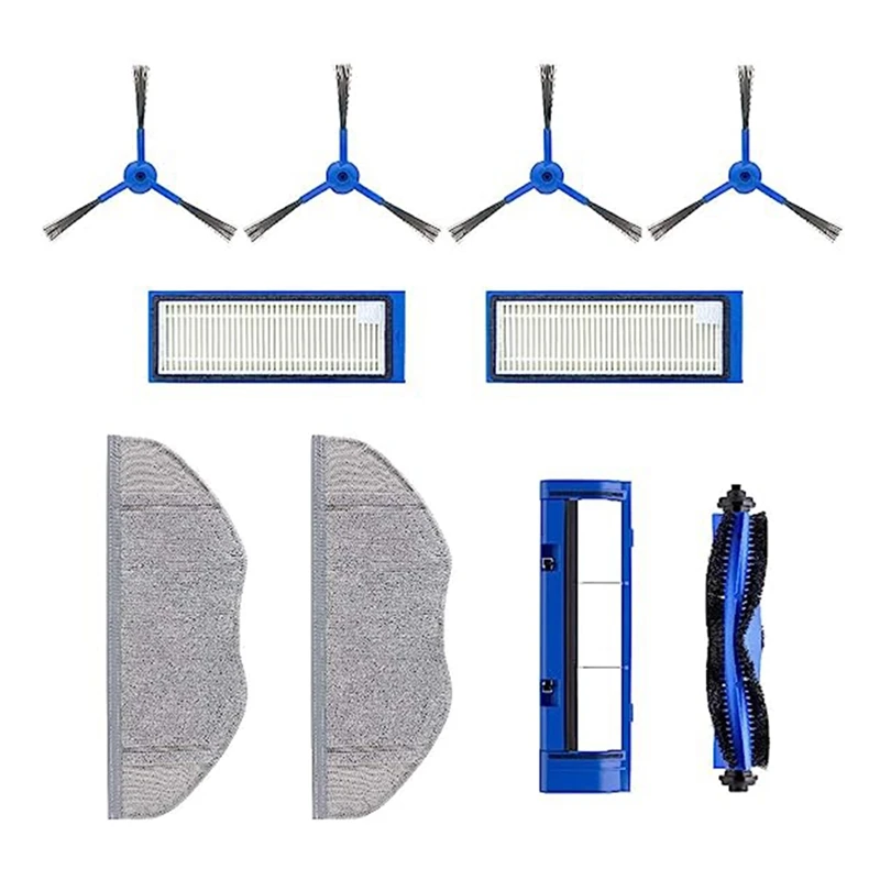 

1Set Replacement Parts For Eufy Robot Vacuum Cleaner L70 Hybrid Main Brush Side Brush Filter Screen Mopping Rag Accessories