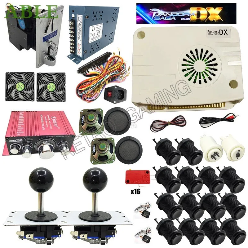 New Pandora Saga DX 5000 in 1 Special DIY Kit American Style Push Button For Arcade Game Console Cabinet Bartop