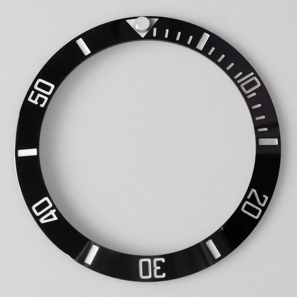 38mm Black Teal Ceramic Bezel Insert for 40mm Case BGW9 Blue Luminous Watch Accessories Bezel