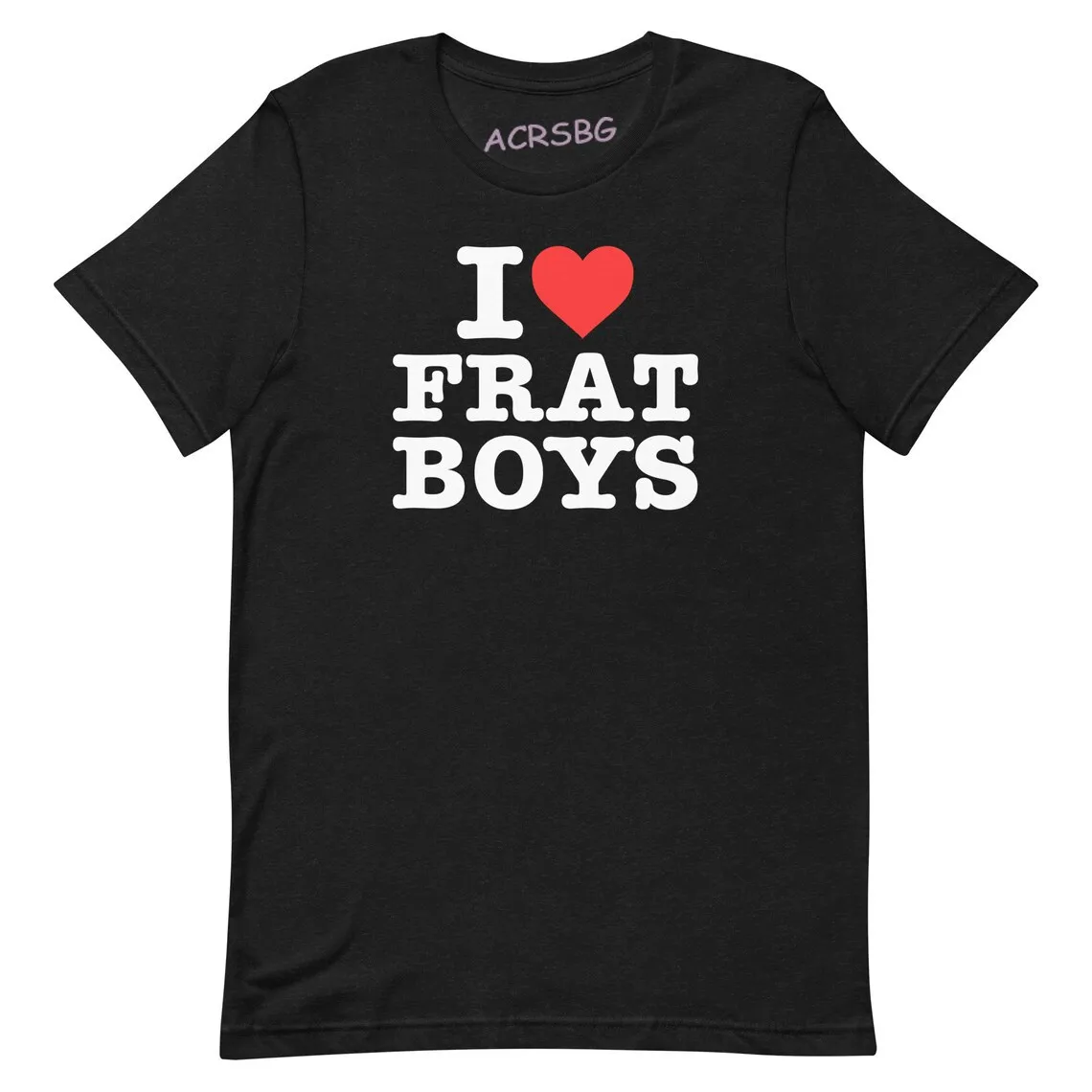 

I Love Frat Boys Unisex Print T Shirts Red Heart Graphic Tee Shirts Ordinary Luxury Fashion Crew Neck Sweatshirts Tops Casual