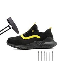 breathable work shoes lightweight anti smashing anti piercing safety protection steel toe head construction site labor insurance