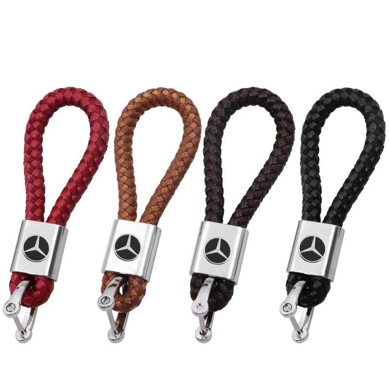 Плетеная веревка автомобильный брелок ручная плетеная Модель для Mercedes Benz AMG C E
