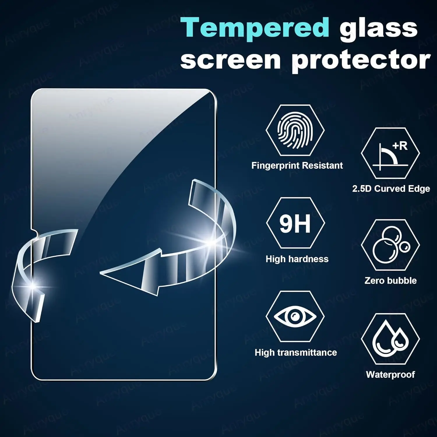 Фото 1-3Pcs Tempered Glass Screen Protector Teclast T50HD 11 Inch T50 Plus Max 11'' Clear 9H HD Anti-Scratch Protective Tablet Film №5