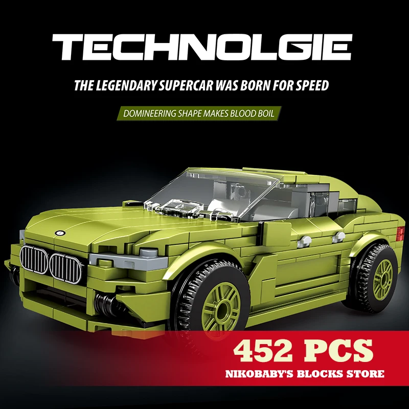 

Classic Sportcars MOC Bricks Sets City Racing Bike Plastic Building Blocks Model Child Educational Toys Cars Gifts for Kids Boys