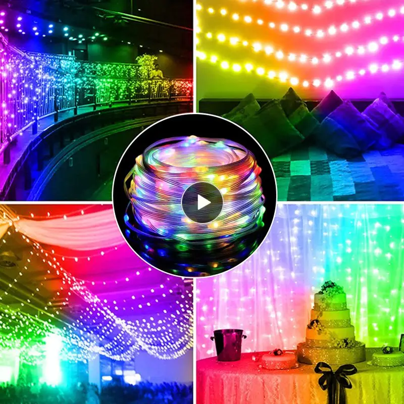 

New Year's Garland Led Strip Light 5/10/15/20m 5v Fairy Lights Wedding Decoration Control Light String Festoon