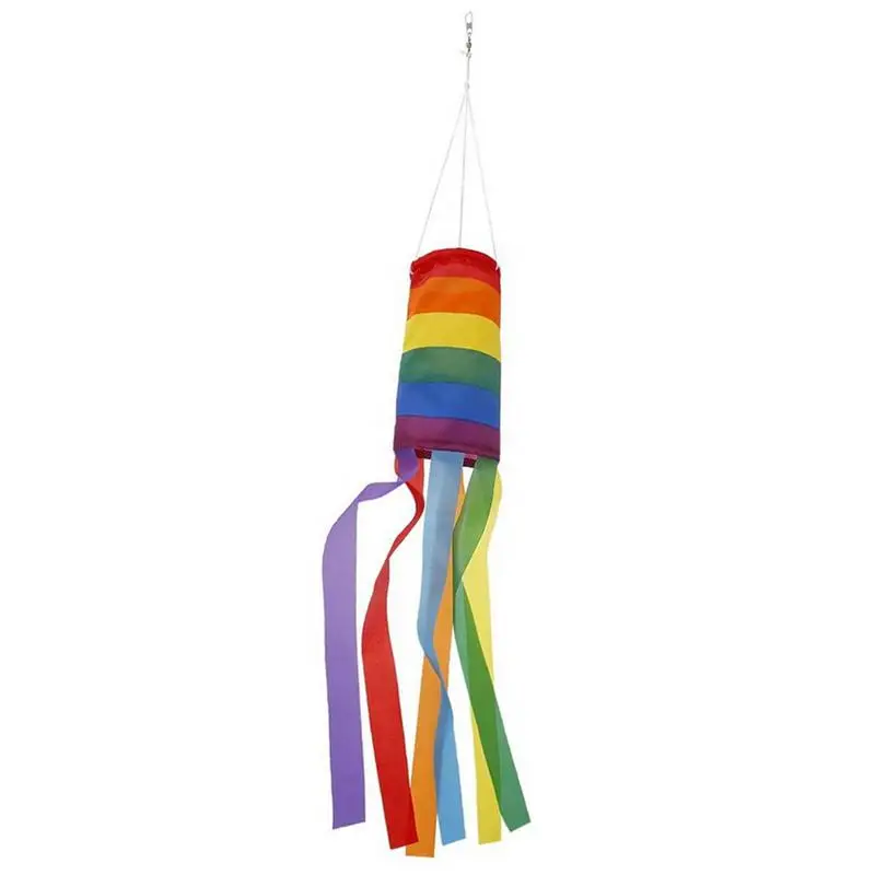 

LGBT Gay Pride Rainbow Flag Hanging Windsock Rainbow Wind Direction Measurement Outdoor Backyard Garden Hanging Decoration