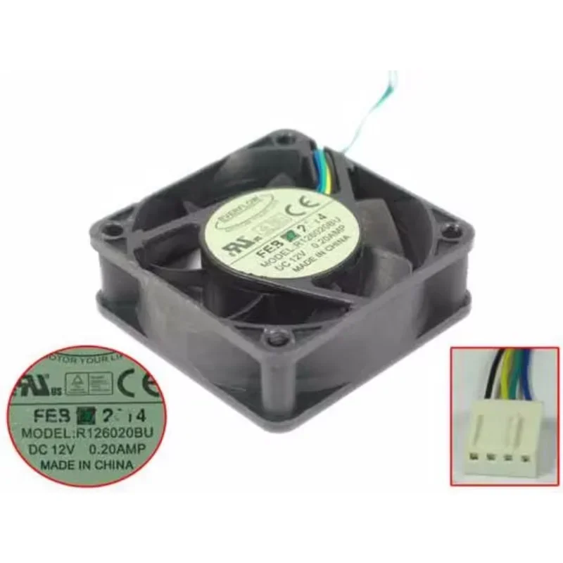 EverCool R 126020 BU DC 12 В 0 2 А 60x60x20 мм 4-проводной охлаждающий вентилятор для сервера