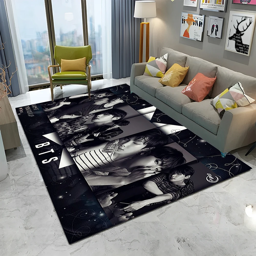 3D Bangtan Kpop B-Bts Kim JIN SUGA V ковер для дома, гостиной, спальни, дивана, Придверный коврик, Декор, детский коврик, нескользящий напольный коврик