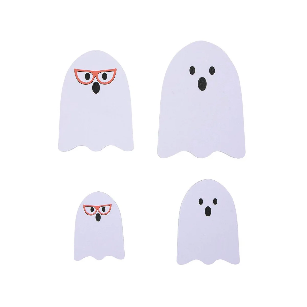 

Призраки на Хэллоуин-искусственные деревянные призраки-4 шт. милые призраки для центрального участка многоярусный поднос для окна дома