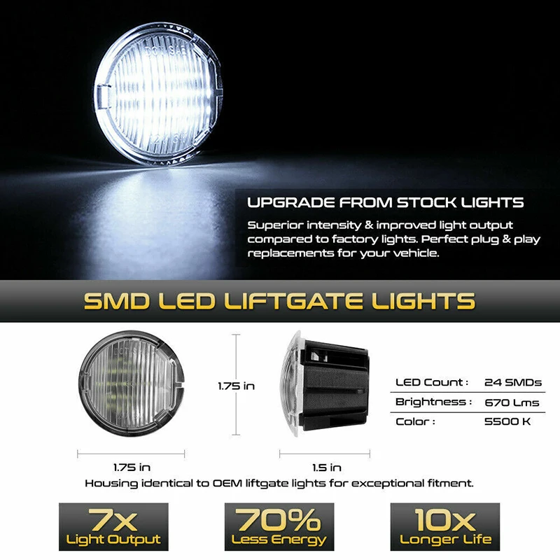 2 шт. Для Dodge Durango 2011-2021 подъемник интерьера багажника