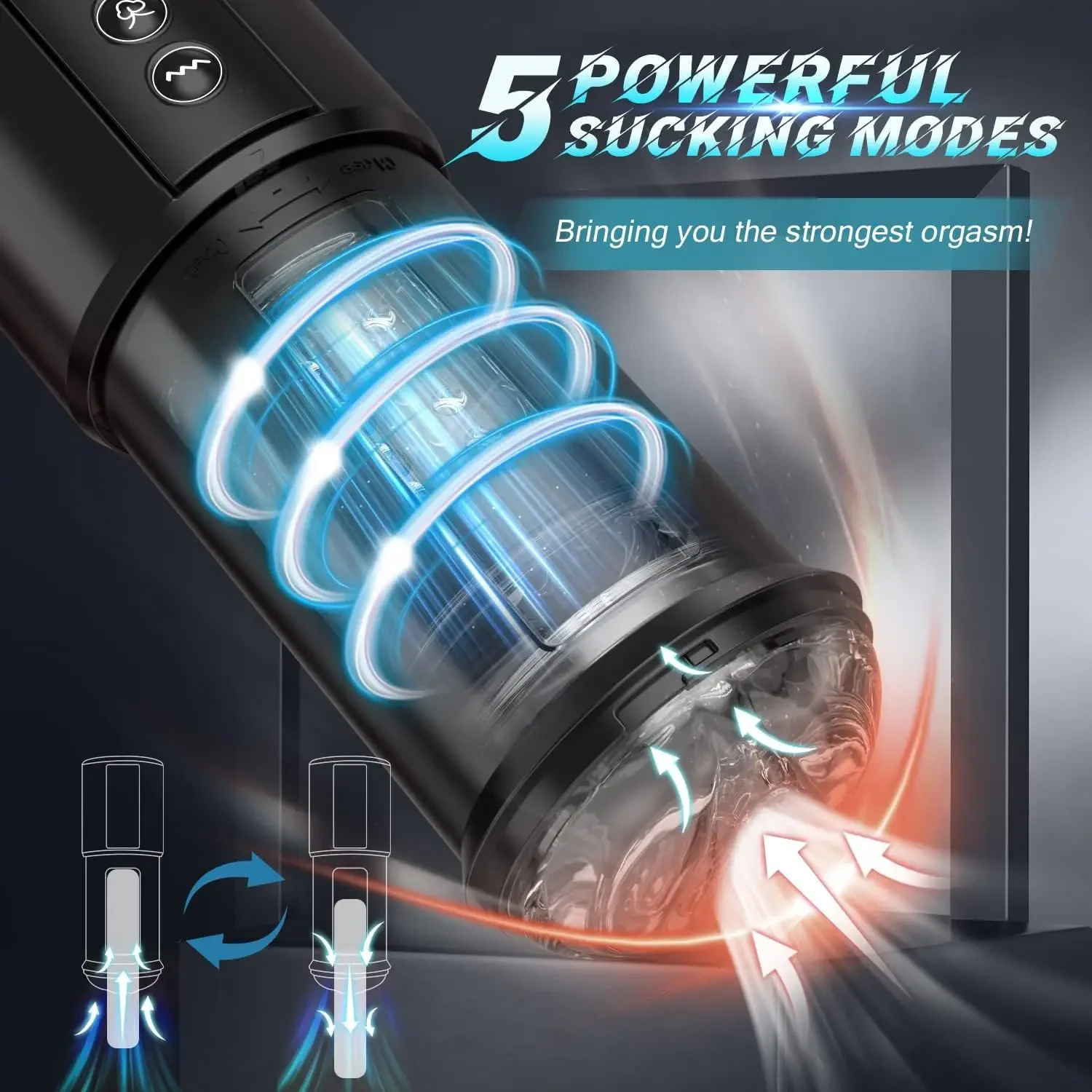 3IN1 Мужской мастурбатор чашка автоматический телескопический сосущий