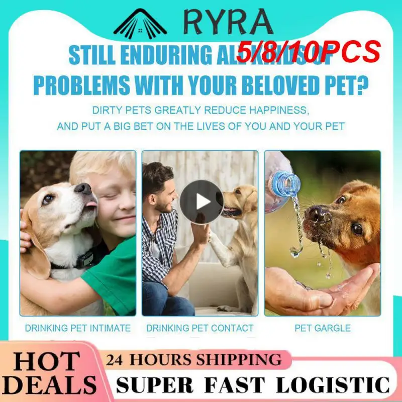 

5/8/10PCS Dog Fresh Breath Deodorant Tartar Cleaning Pet Toothpaste Tooth Cleaning Prevent Calculus Pet Oral Cleanse