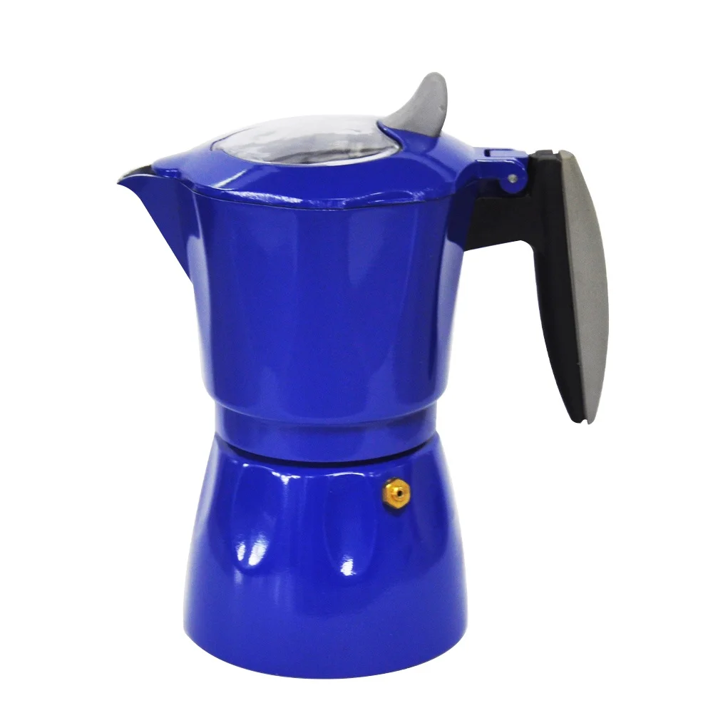 

Soft touch handle Aluminum Moka Pot Espresso Coffee Maker