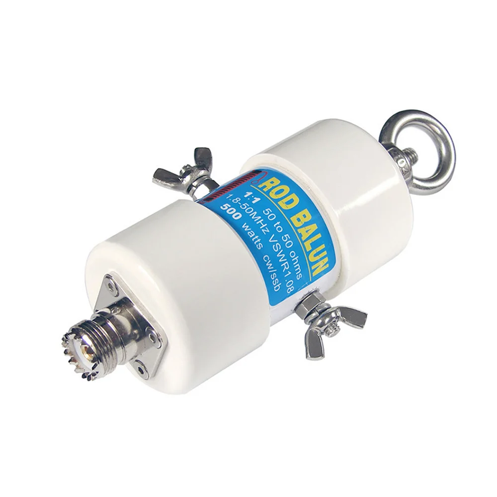 

Прочные 160 м-6 м полосы 1,8-50 МГц 500 Вт водонепроницаемое HF 1:1 Универсальное напряжение для коротковолновой антенны Balun 87*45 мм