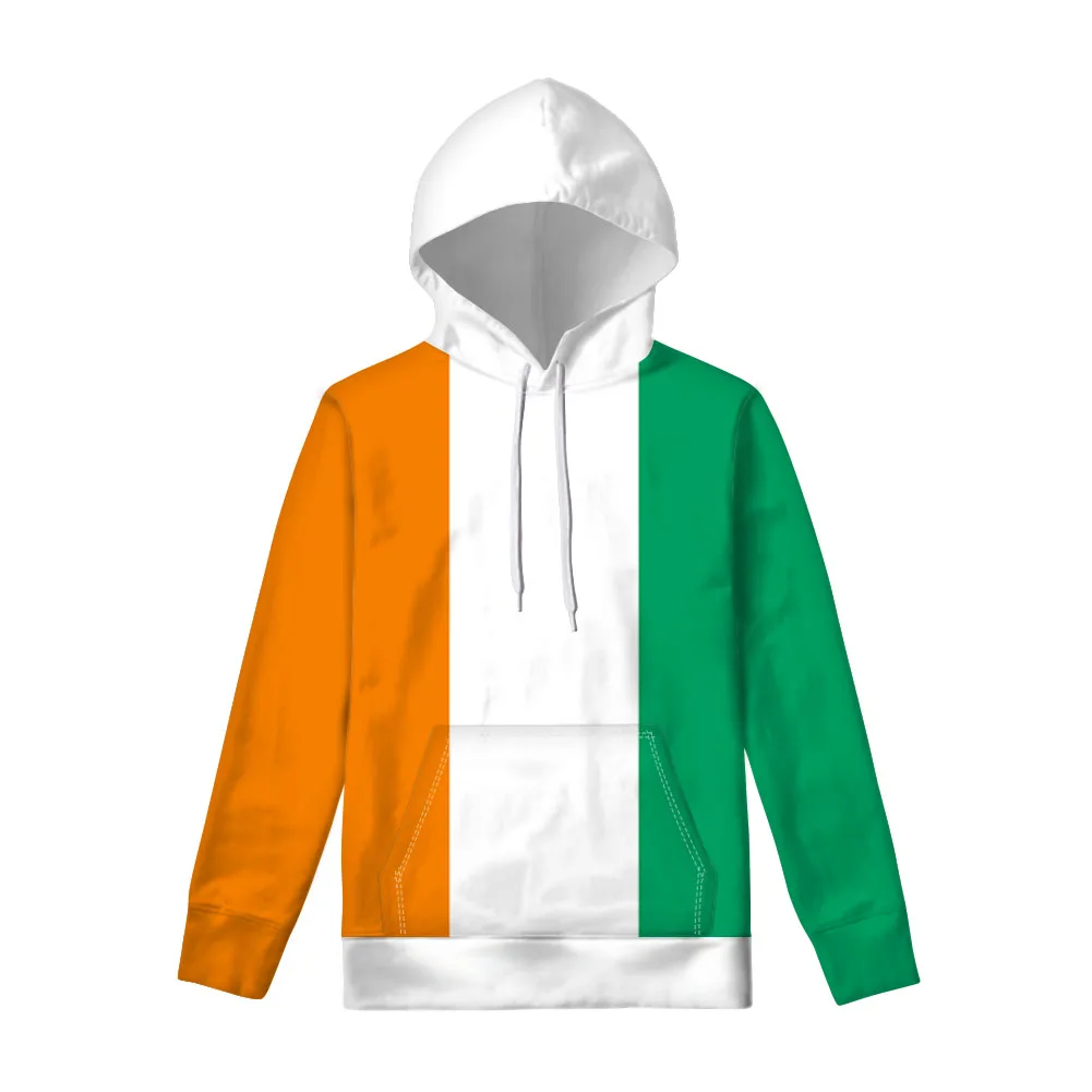 Cote D'ivoire Zipper Hoodie Custom Made Name Number Team Logo Ci Pullover Civ Ivory Coast Nation French D Ivoire Flag Clothes