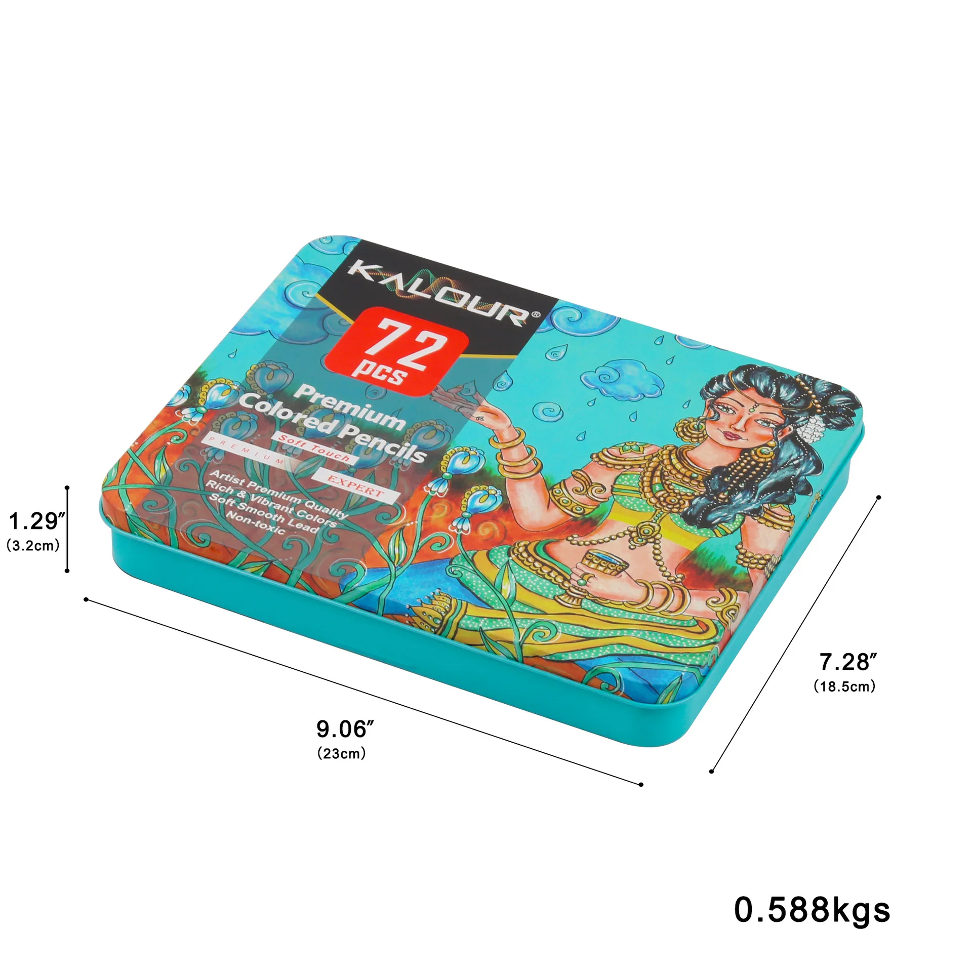 New 72 Color Professional Pencil Set Oily Tin Box Drawing Lapices De Colores School Artist Supplies |