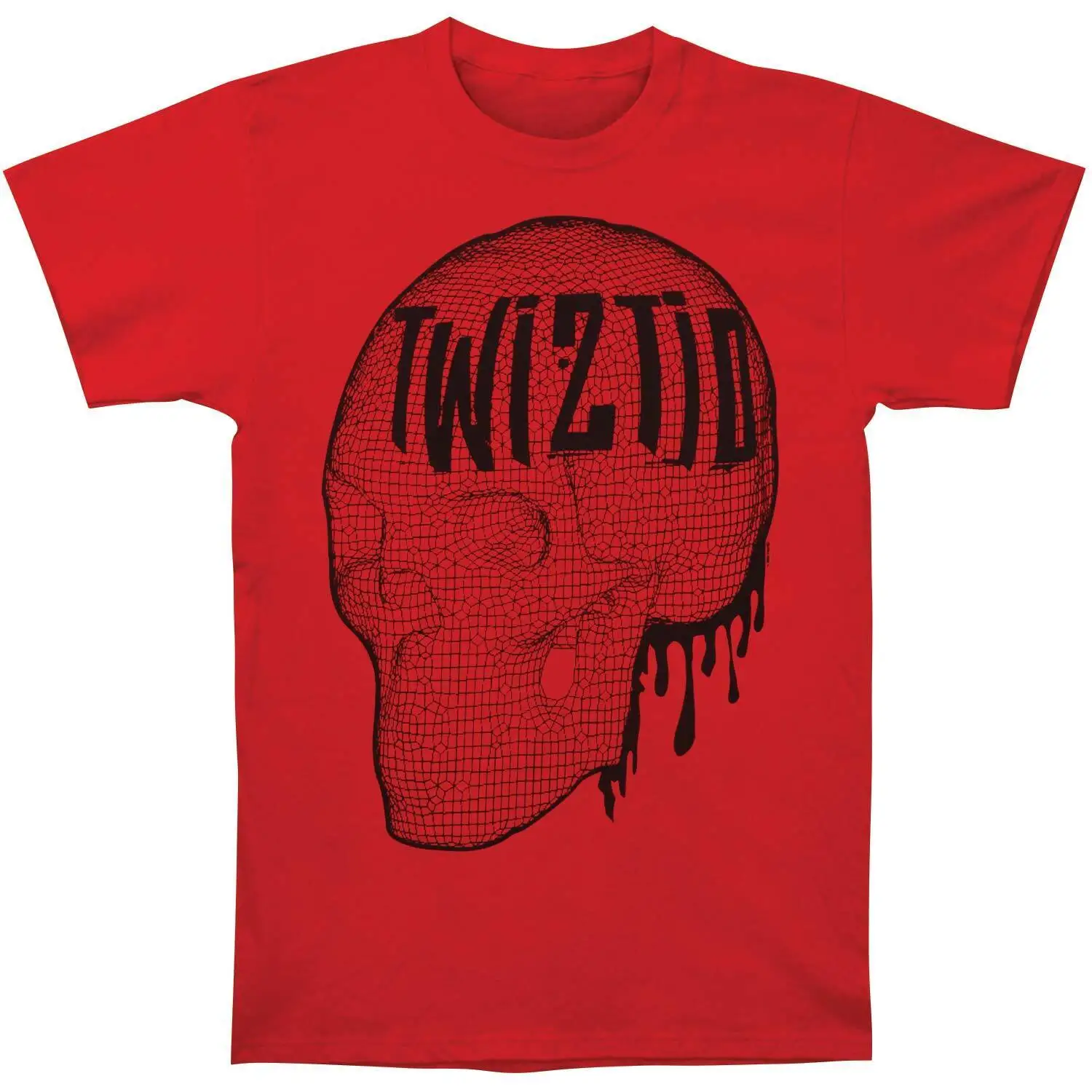 Мужская футболка Twiztid Pixel Skull большая красная