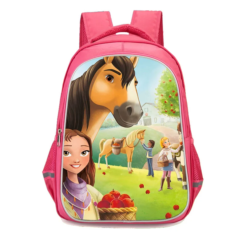 

Girls Spirit Riding Print Casual Mochila Escolar backpack School Bag For Teenager Girl Nylon Waterproof Backpacks Female