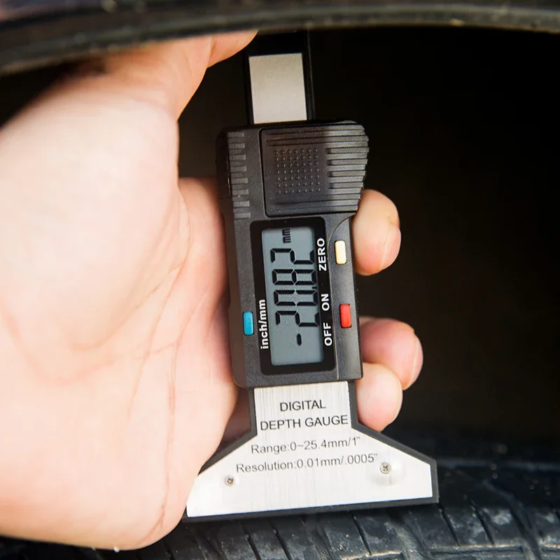 Цифровая линейка глубины с рисунком шин обнаружение износа новый автомобиль