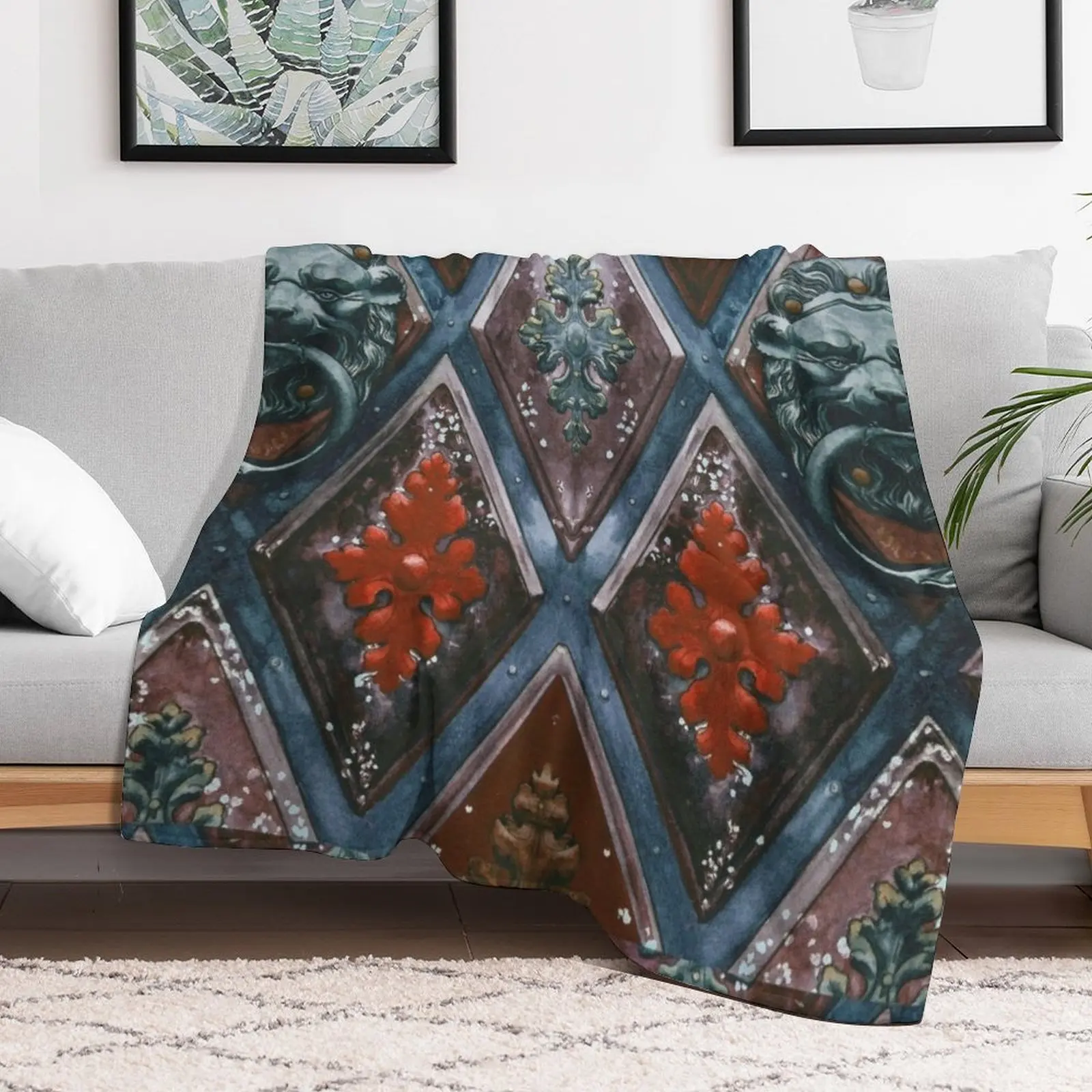 Innsbruck Lion Doorknocker пледы для декоративного дивана тяжелые термоодеяла