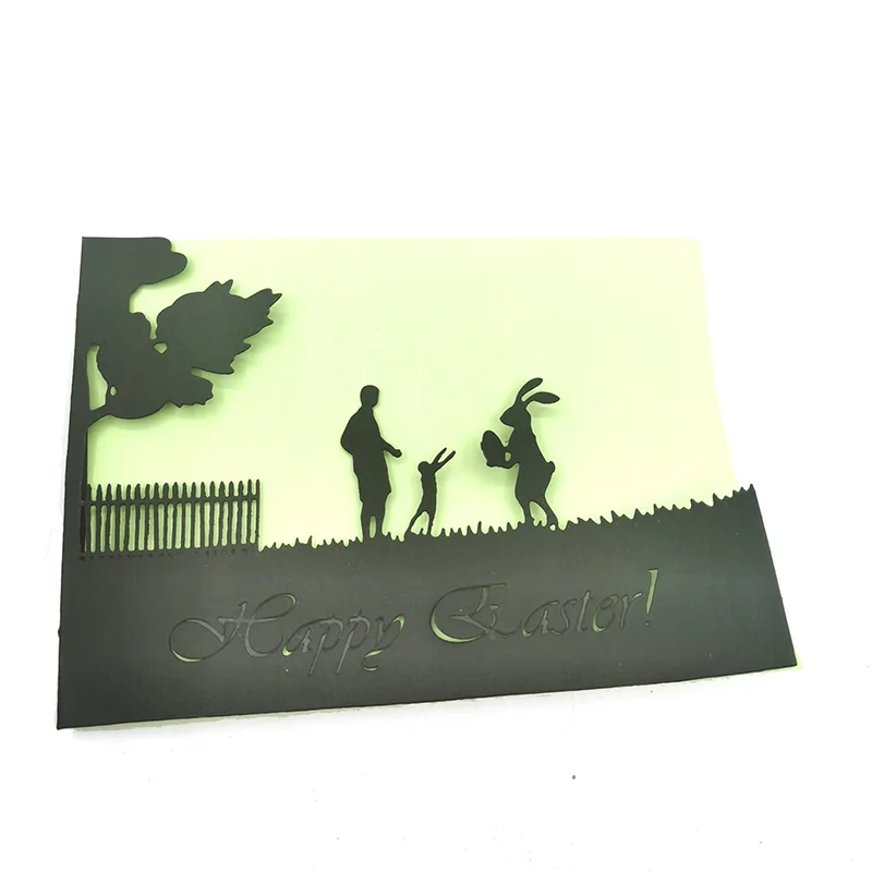 

Happy Easter Letters Metal Cutting Die for DIY Scrapbook Decor Embossing Hand Die Cut Template