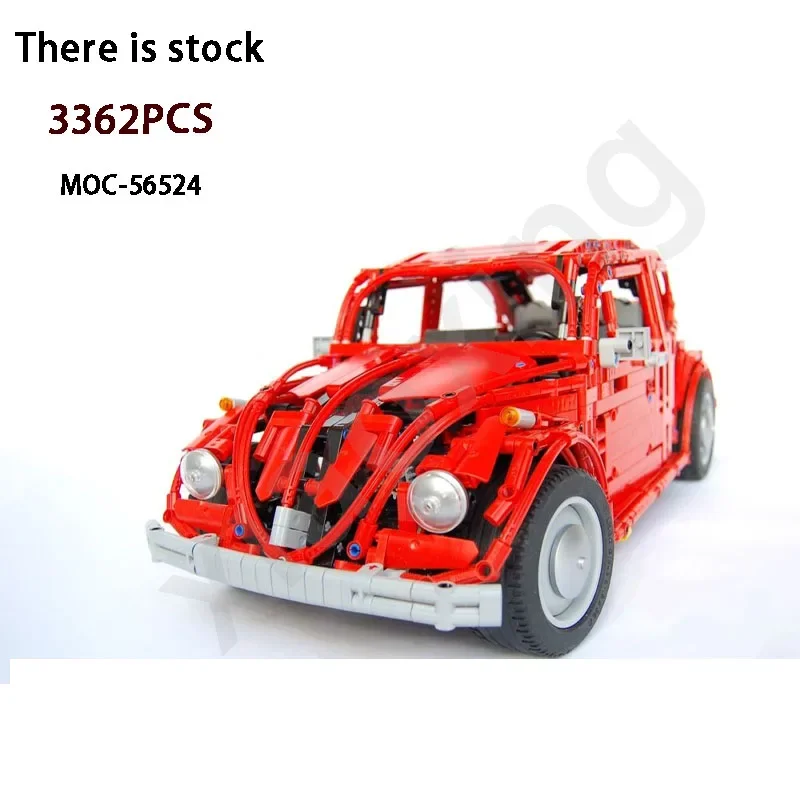 

MOC-56524 Beetle, винтажный спортивный автомобиль, 3362pcs1976Model, строительный блок, модель для взрослых, высокая сложность, Сращивание, игрушка, подарок на день рождения