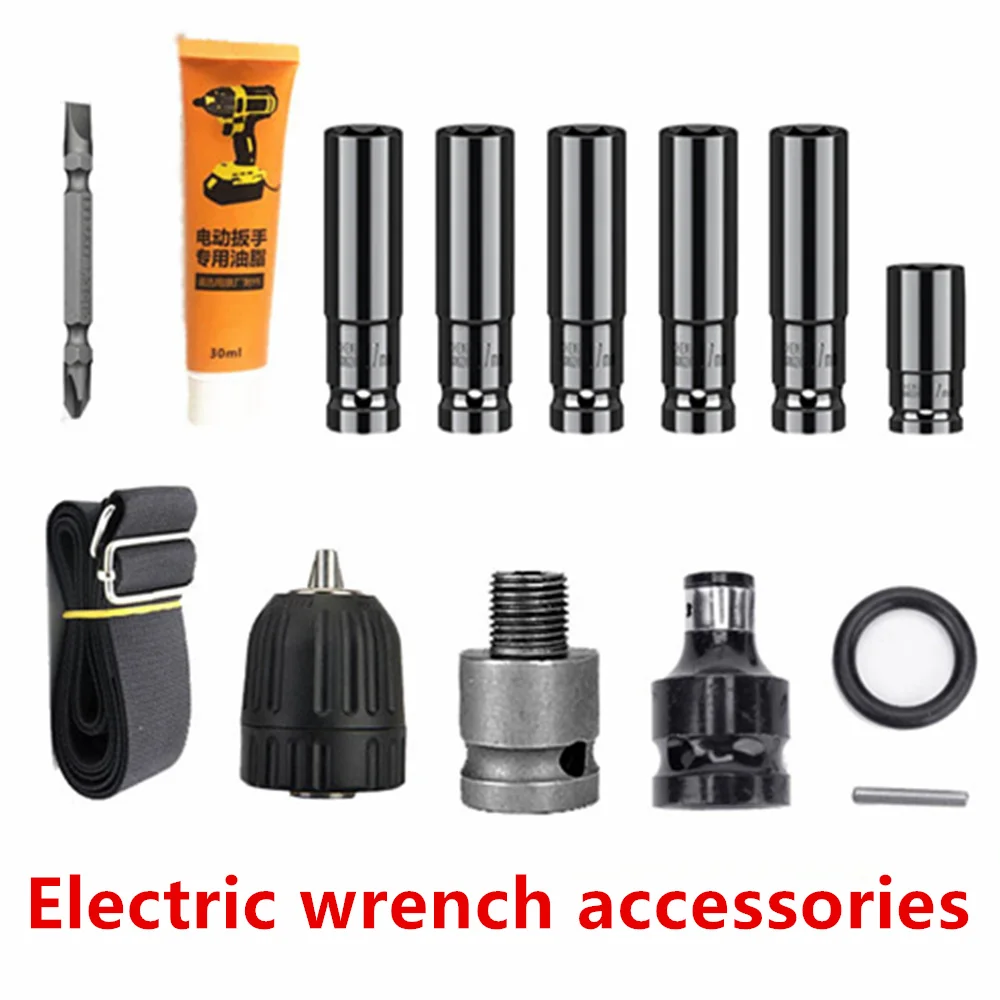 

Electric Wench Accessories Lengthened Hexagonal 0pening Sleeve Head 1/2 Lithium Electric Drill Chuck Conversion Head Batch Head