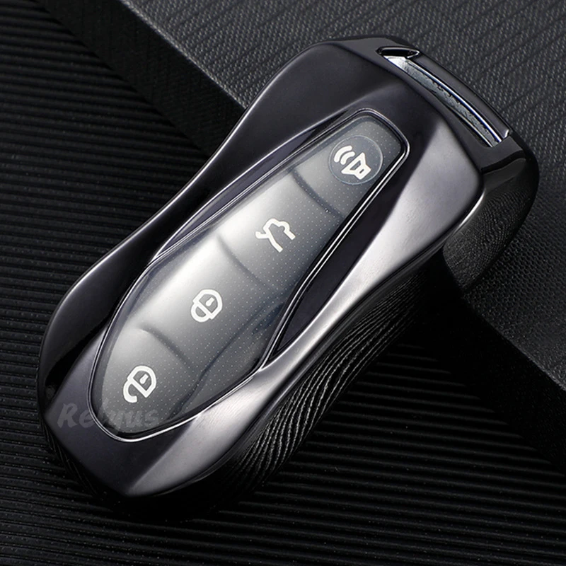 

TPU Transparent Car Key Cover Case for Geely Azkarra FY11 Atlas Pro New Emgrand GS X6 SUV EC7 Key Protective Chain Accessories