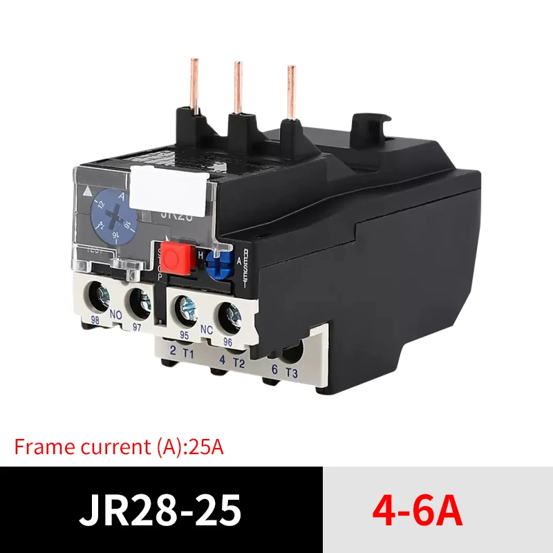 

JR28-25 Тепловое реле LR2 D13 Регулируемое тепловое реле Электрические реле 1A 1.6A 2.5A 4A 6A 8A 10A 13A 18A 25A